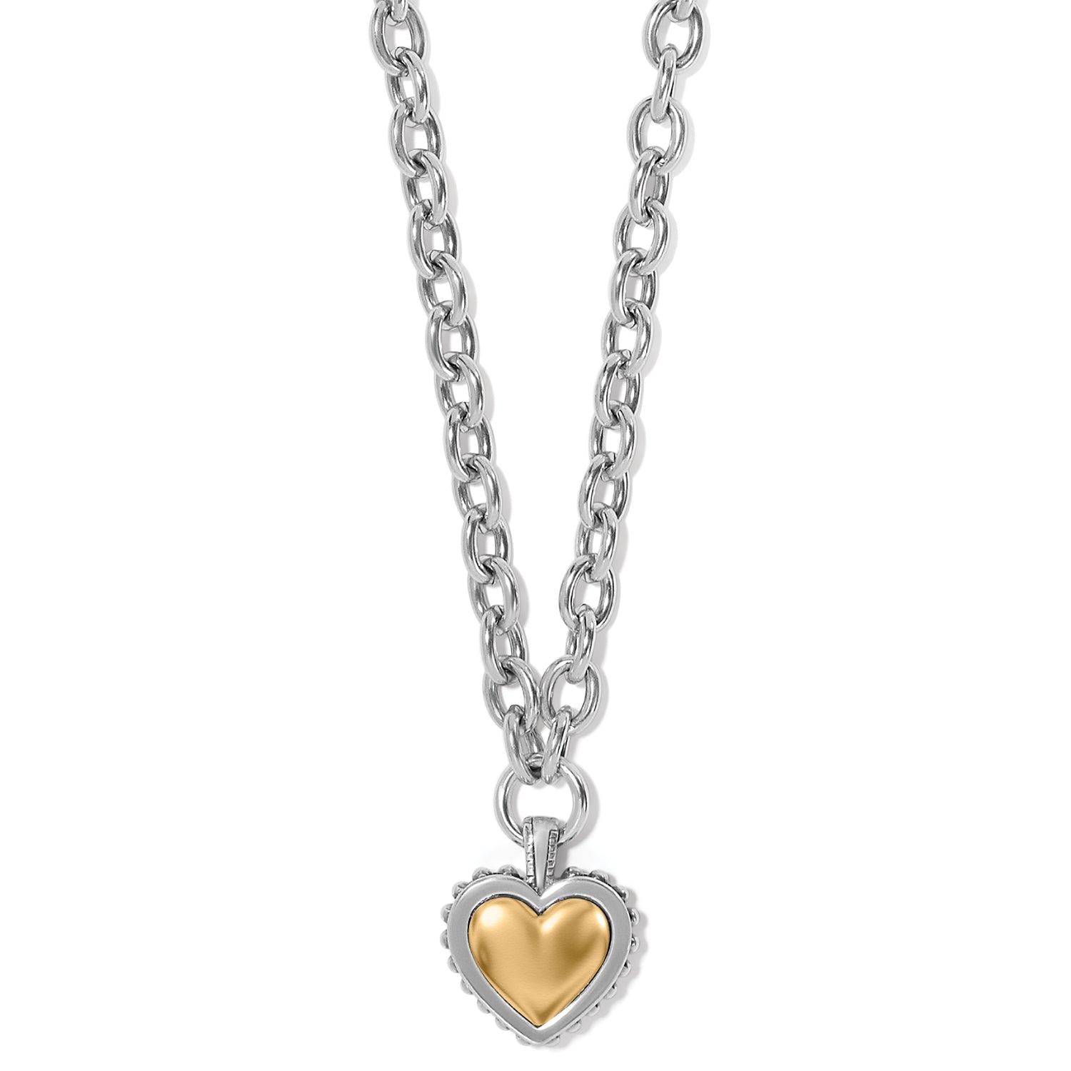 Brighton Pretty Tough Bold Heart Necklace - Juli's Wearable Art