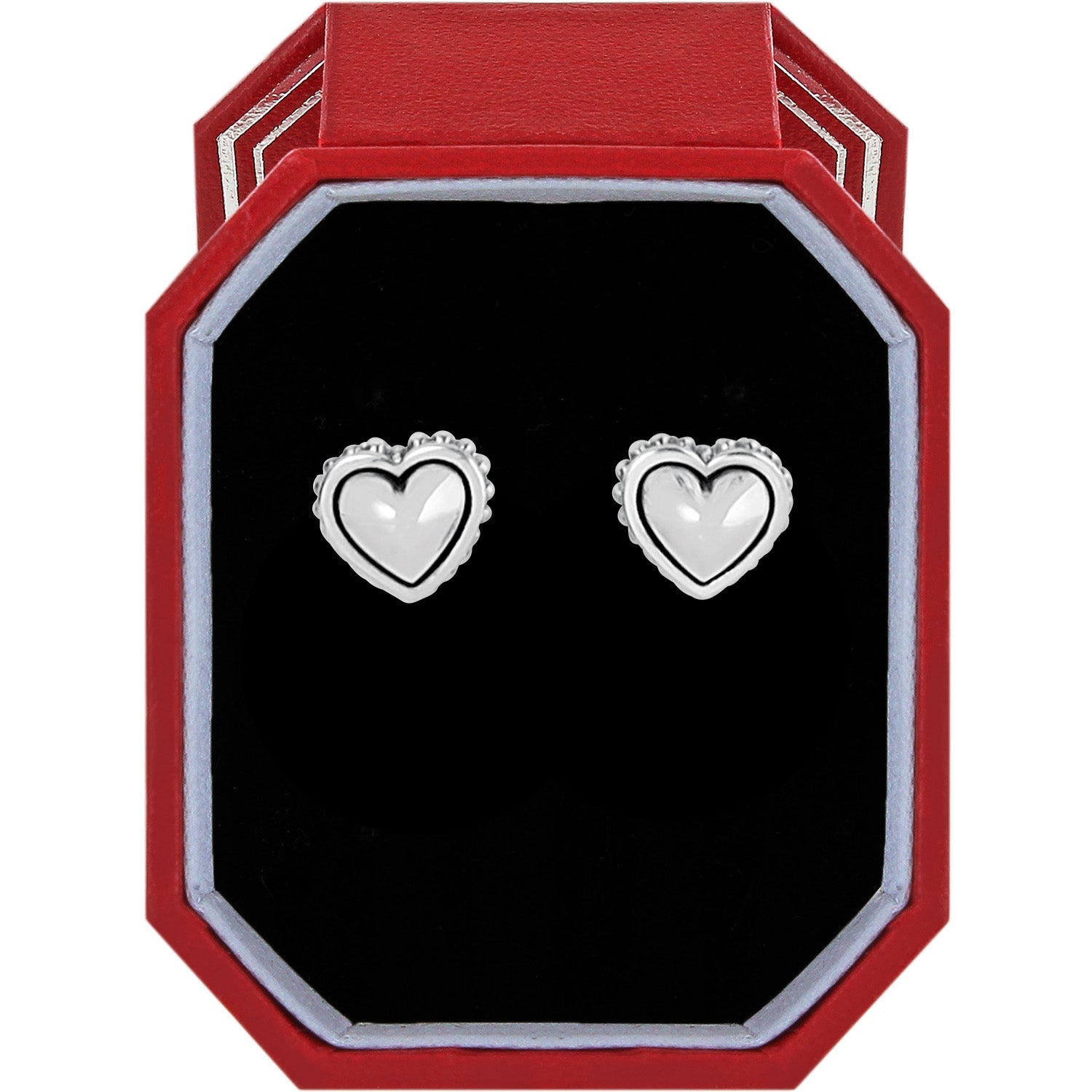 Brighton Pretty Tough Bold Heart Petite Post Earrings Gift Box - Juli's Wearable Art