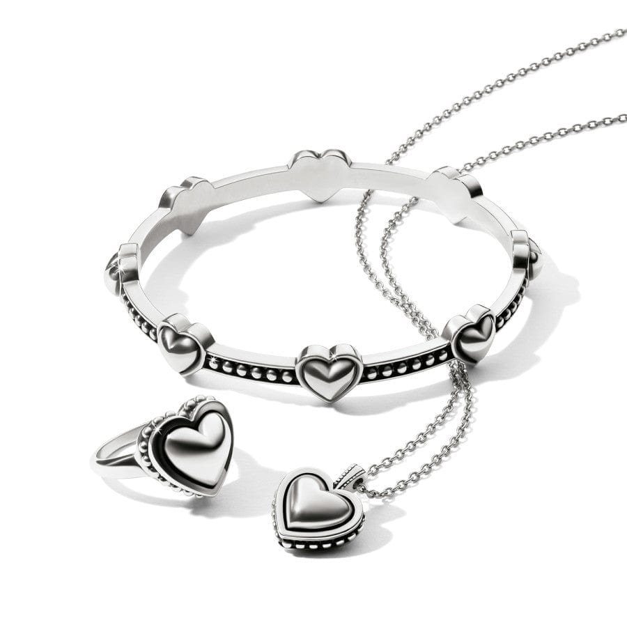 Brighton Pretty Tough Bold Heart Ring – Silver - Juli's Wearable Art