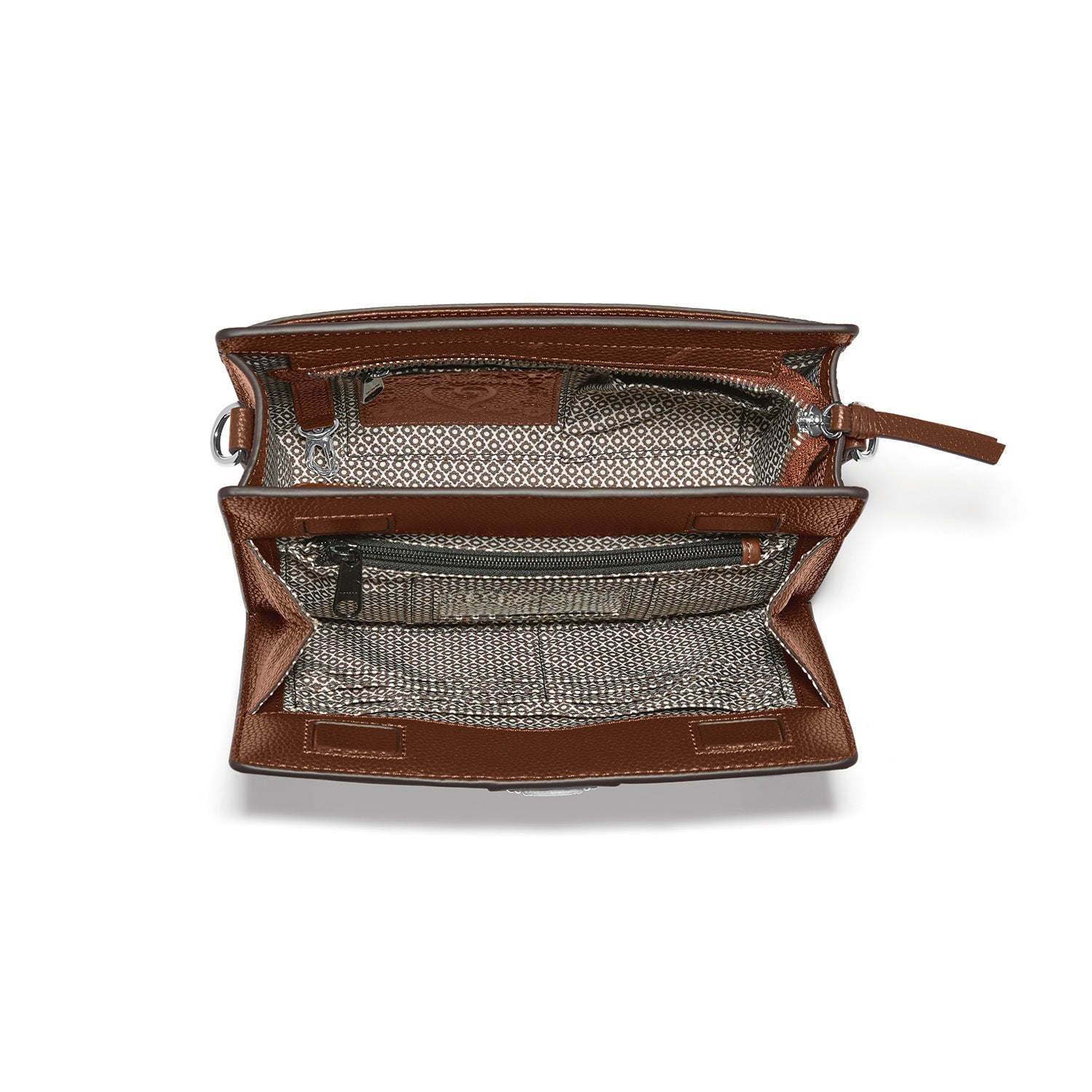 Brighton Pretty Tough Fusion Findley Suede Organizer | Bourbon