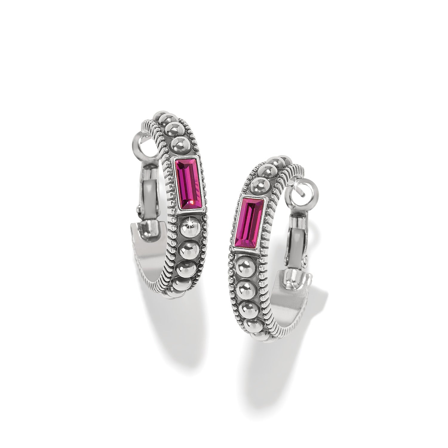 Brighton Pretty Tough Gem Hoop Earrings - Juli's Wearable Art