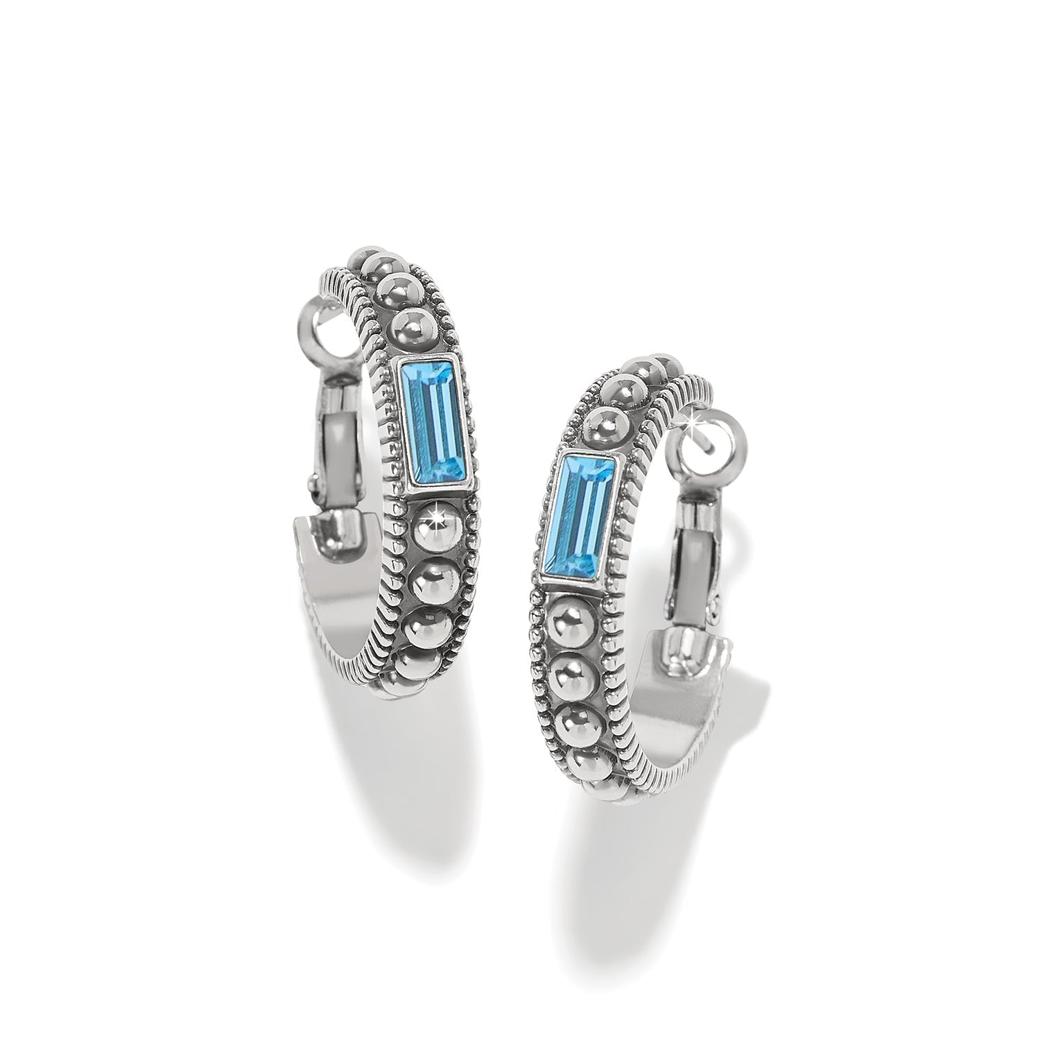 Brighton Pretty Tough Gem Hoop Earrings - Juli's Wearable Art
