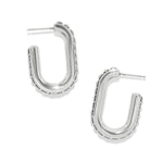 Brighton Pretty Tough Link Hoop Earrings - Juli's Wearable Art