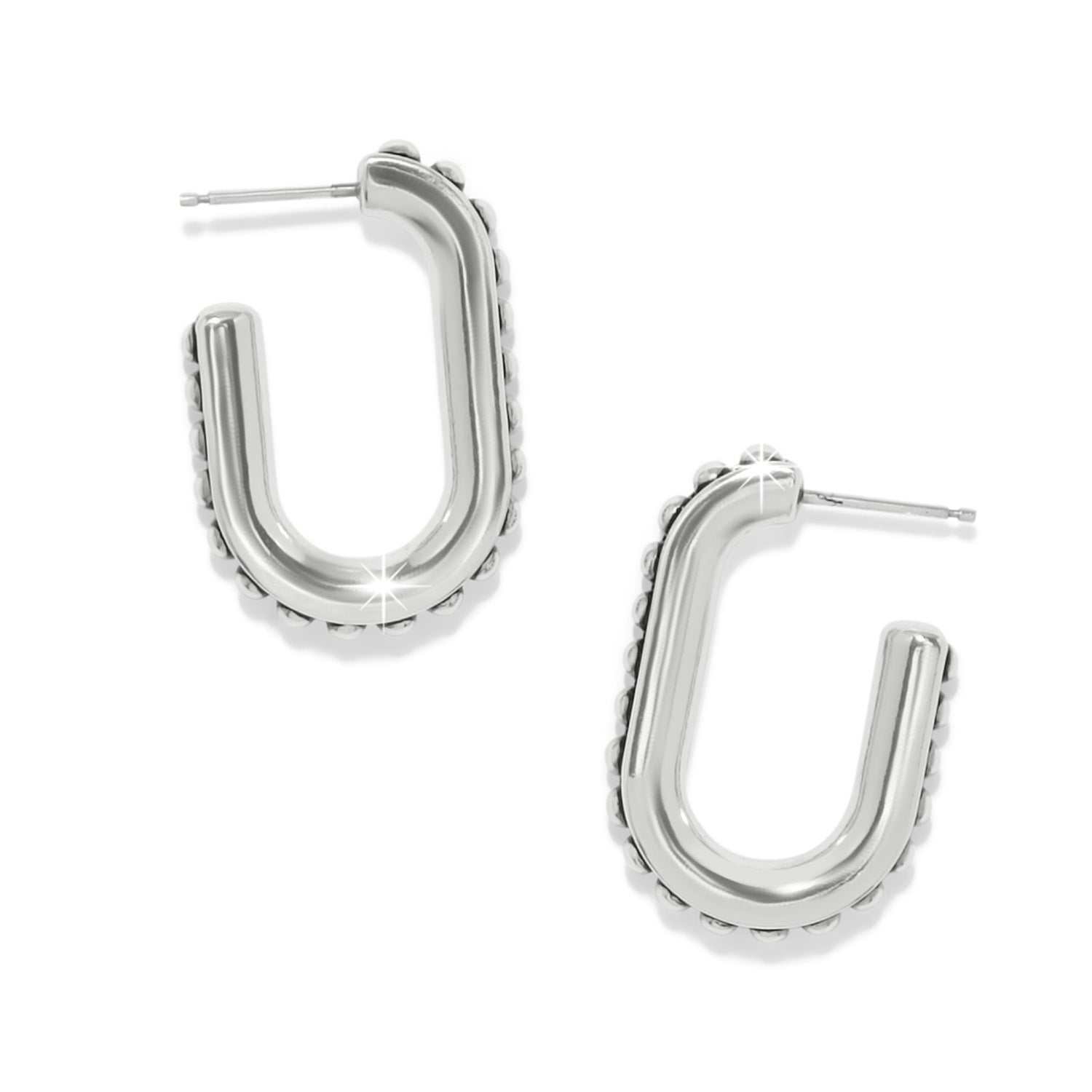 Brighton Pretty Tough Link Hoop Earrings