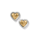 Brighton Pretty Tough Petite Heart Post Earrings - Juli's Wearable Art