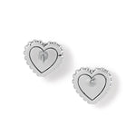 Brighton Pretty Tough Petite Heart Post Earrings - Juli's Wearable Art