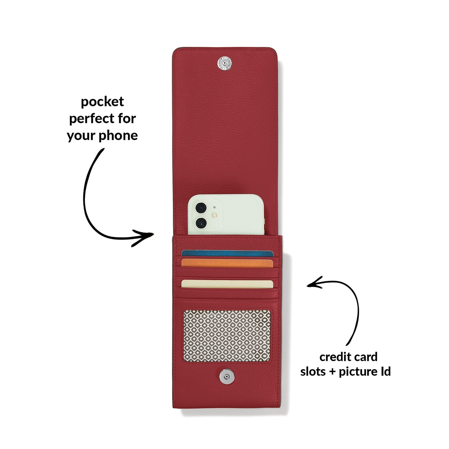 Brighton Pretty Tough Phone Organizer | Lipstick Red Leather