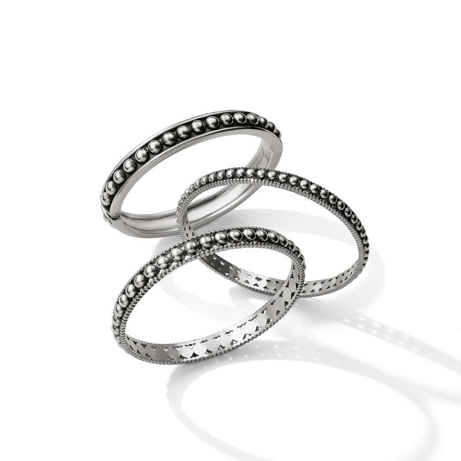 Brighton Pretty Tough Pierced Bangle in Silver - Juli's Wearable Art
