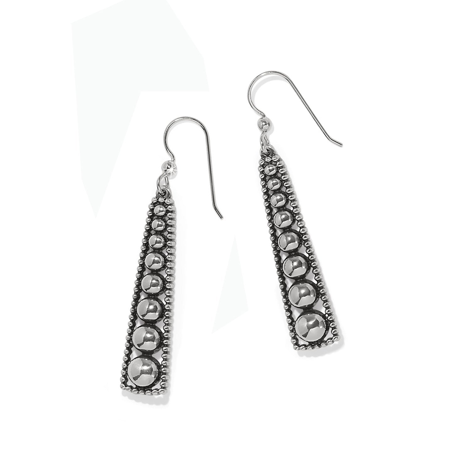 Brighton Pretty Tough Pyramid French Wire Earrings – Silver - Juli's Wearable Art