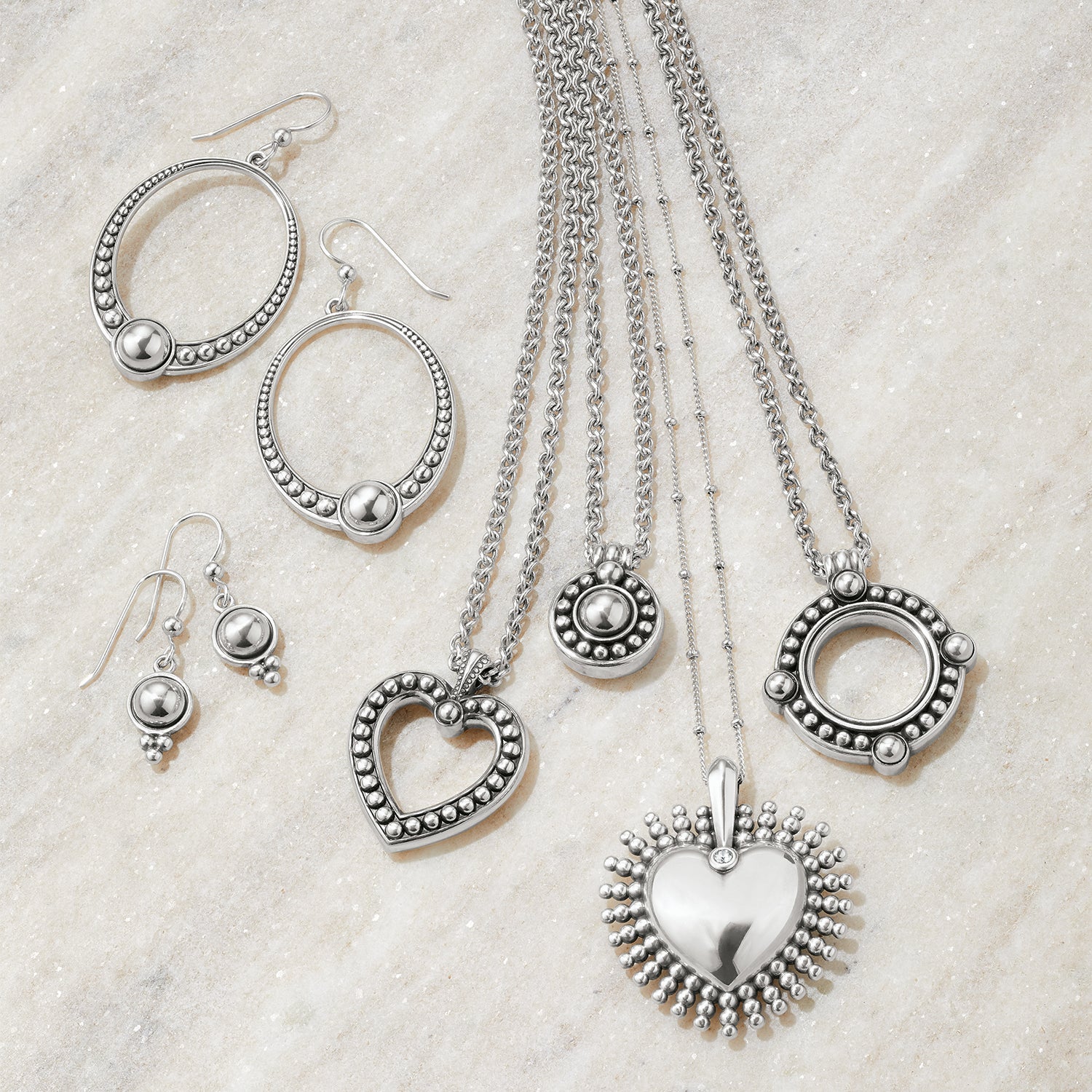 Brighton Pretty Tough Stud French Wire Earrings - Juli's Wearable Art