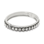 Brighton Pretty Tough Stud Hinged Bangle – Silver - Juli's Wearable Art