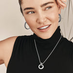 Brighton Pretty Tough Stud Large Leverback Hoop Earrings - Juli's Wearable Art