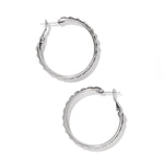 Brighton Pretty Tough Stud Large Leverback Hoop Earrings - Juli's Wearable Art