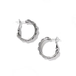 Brighton Pretty Tough Stud Medium Leverback Hoop Earrings - Juli's Wearable Art