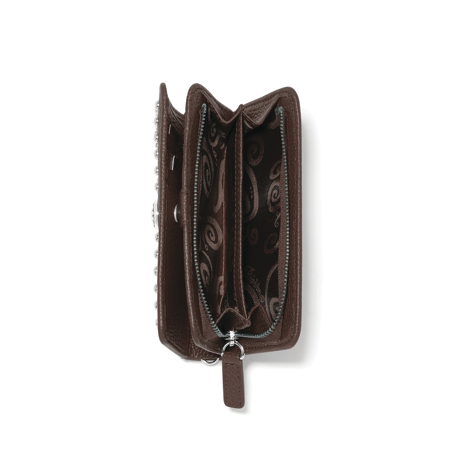 Brighton Pretty Tough Stud Medium Wallet | Cocoa - Juli's Wearable Art