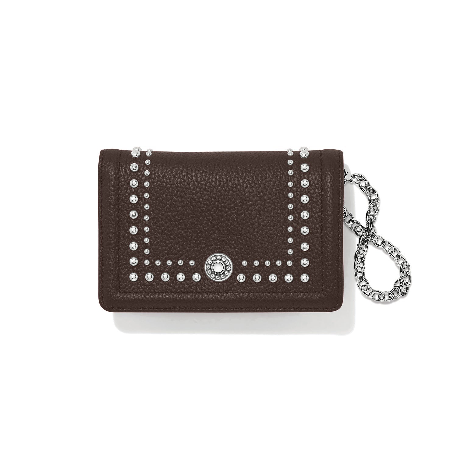 Brighton Pretty Tough Stud Medium Wallet | Cocoa - Juli's Wearable Art