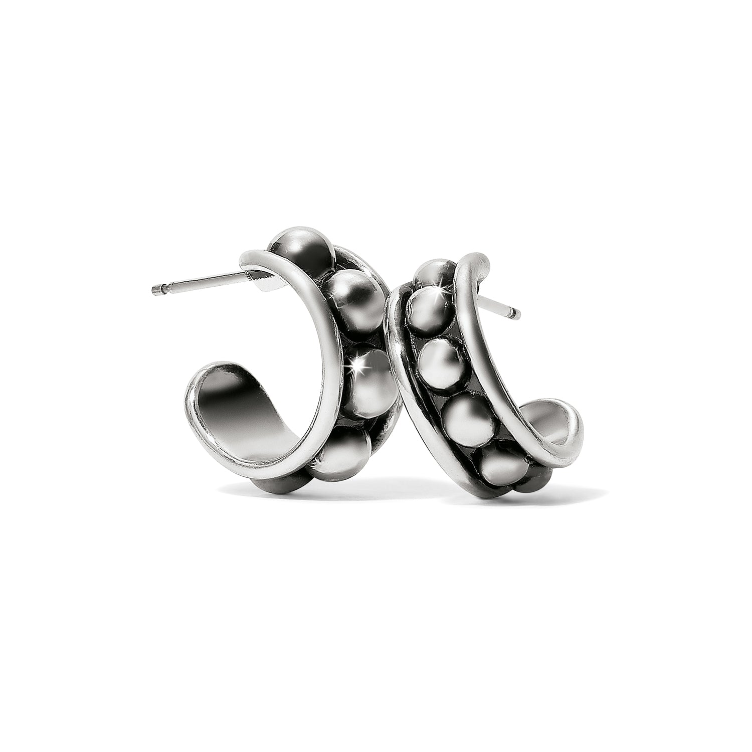 Brighton Pretty Tough Stud Post Hoop Earrings - Juli's Wearable Art