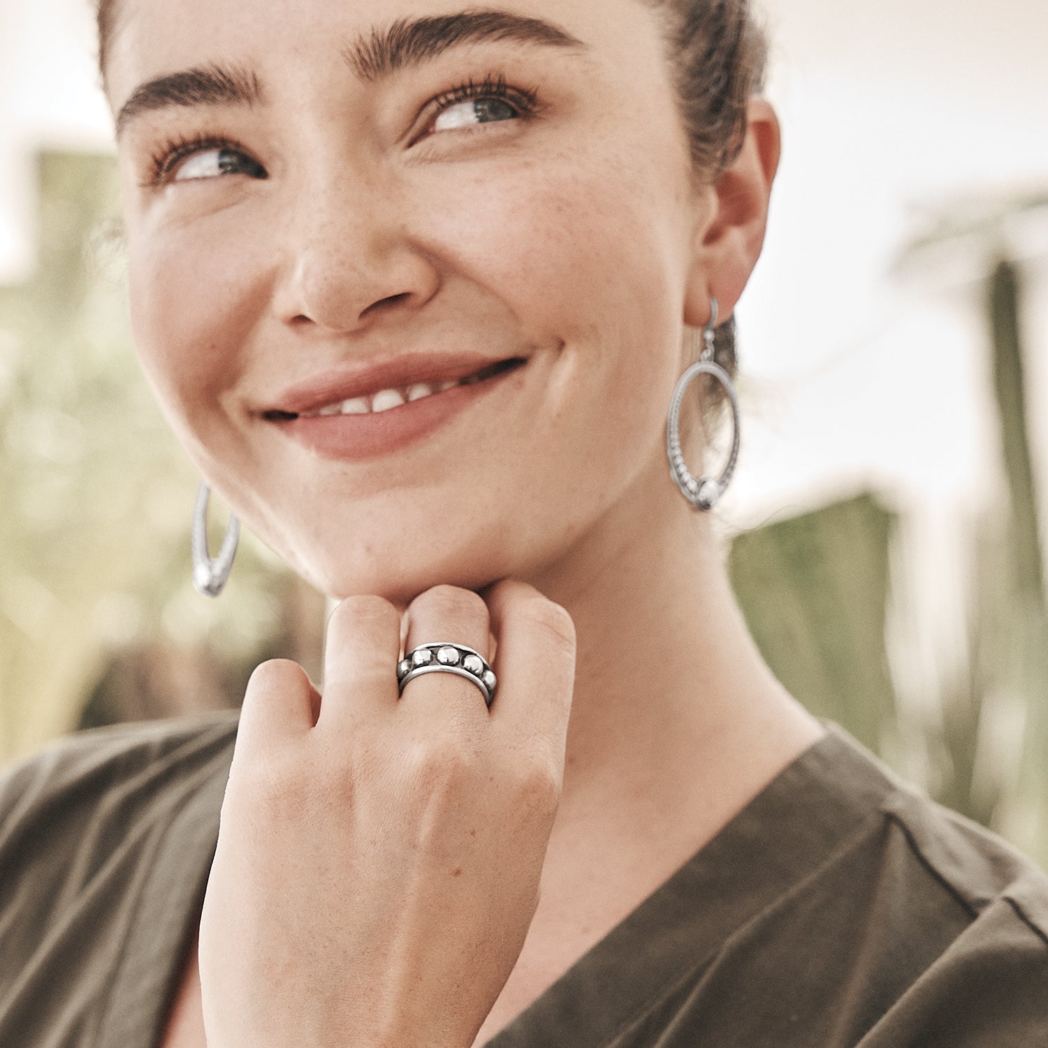 Brighton Pretty Tough Stud Ring - Juli's Wearable Art