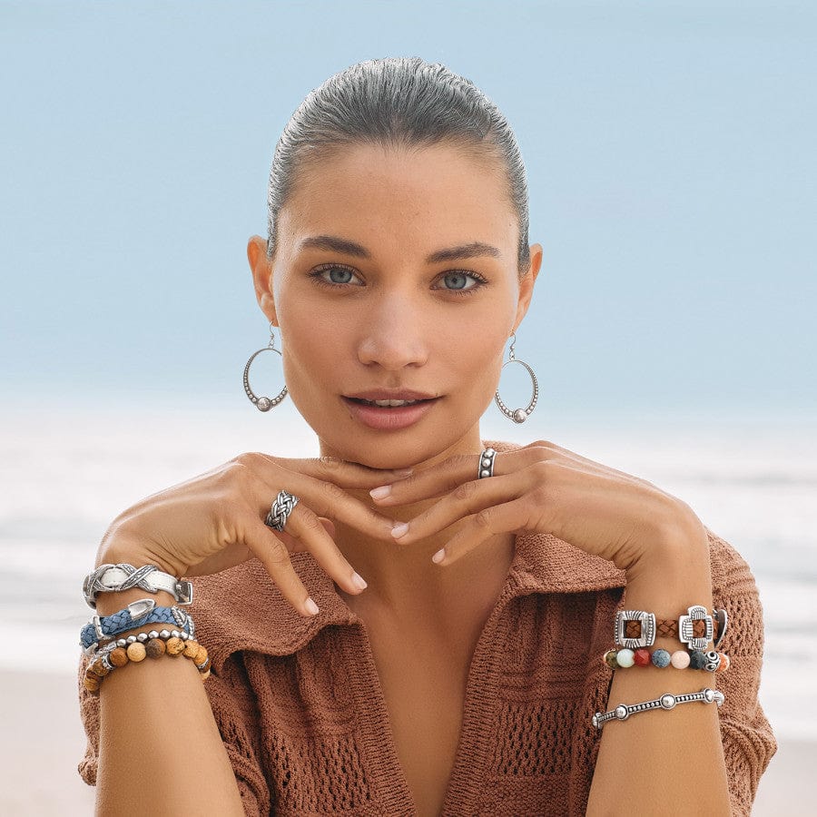 Brighton Pretty Tough Stud Ring – Silver - Juli's Wearable Art