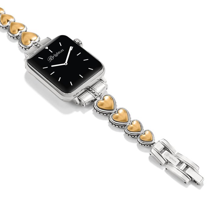 Brighton Pretty Tough Two Tone Heart Watch Band - Juli's Wearable Art