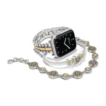 Brighton Pretty Tough Two - Tone Watch Band - Juli's Wearable Art