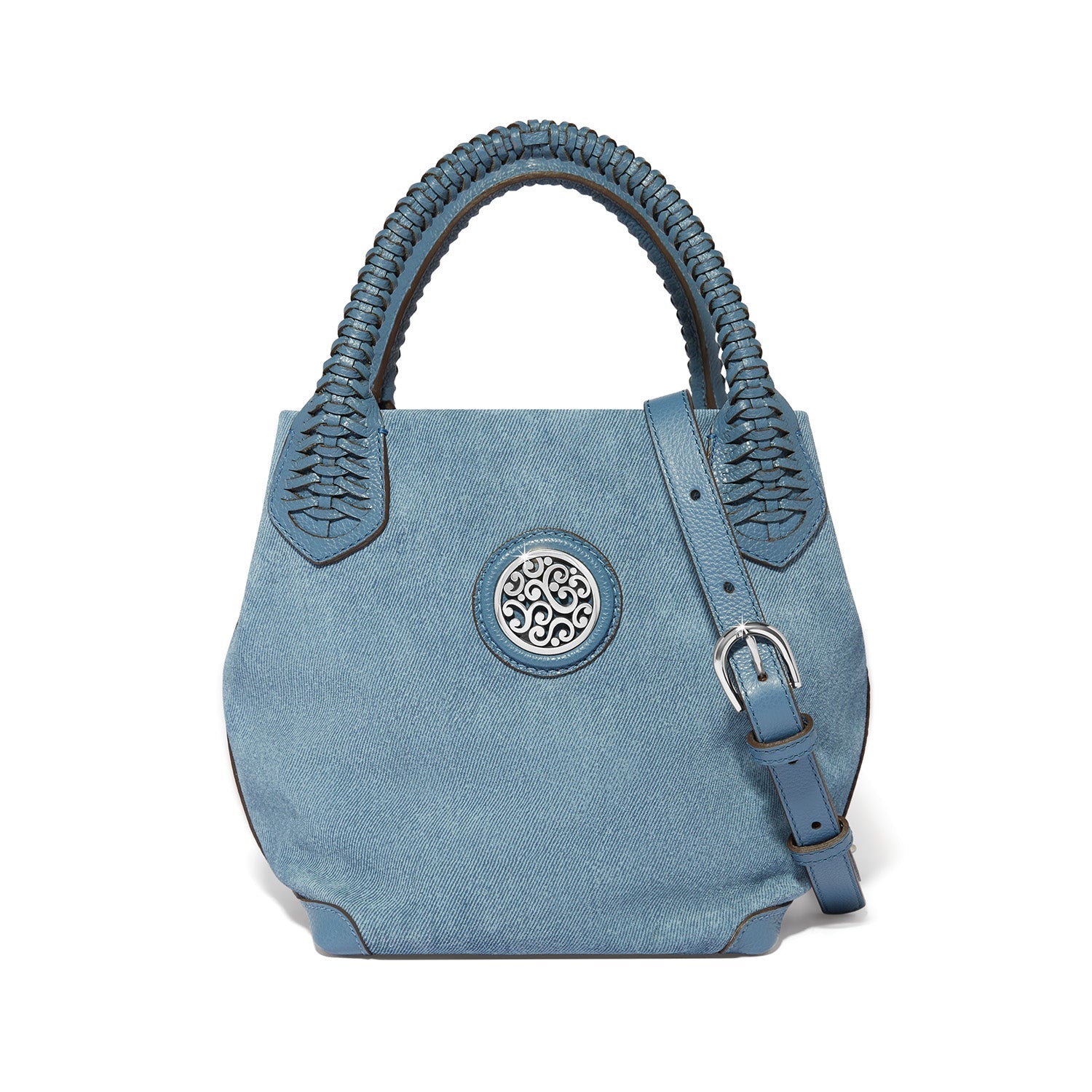 Brighton Reina Suede Medium Tote | Denim - Juli's Wearable Art