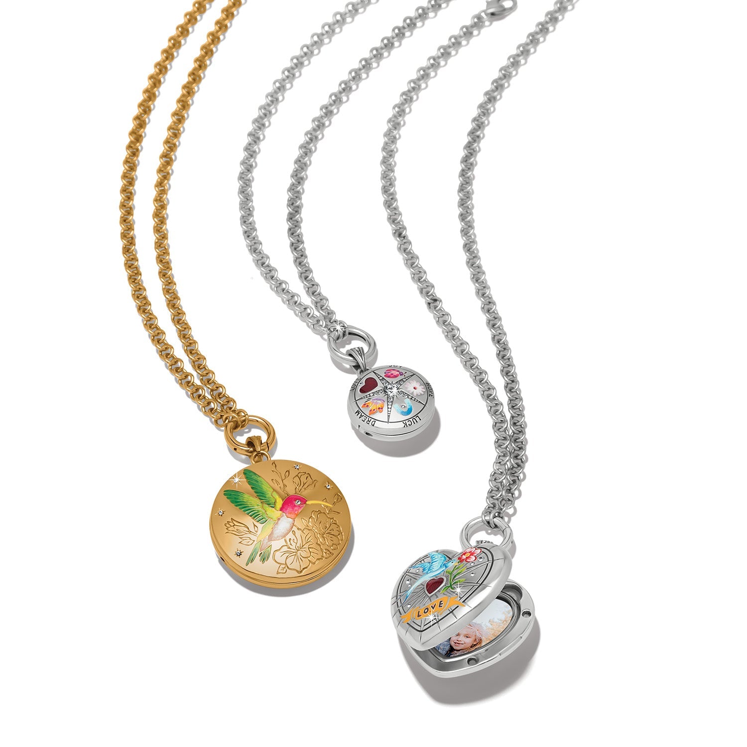 Brighton Reverie Bluebird Heart Locket Necklace - Juli's Wearable Art