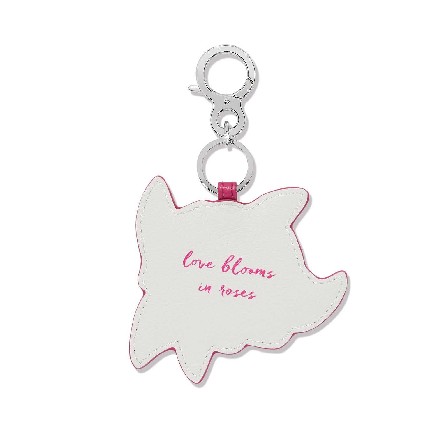 Brighton Rose Petal Embroidered Handbag Fob - Juli's Wearable Art