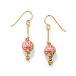 Brighton Rose Petal French Wire Earrings - Juli's Wearable Art