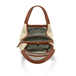 Brighton Selene Canvas Shoulder Bag | Canvas Bourbon - Juli's Wearable Art
