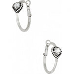 Brighton Shimmer Heart Small Hoop Earrings - Juli's Wearable Art