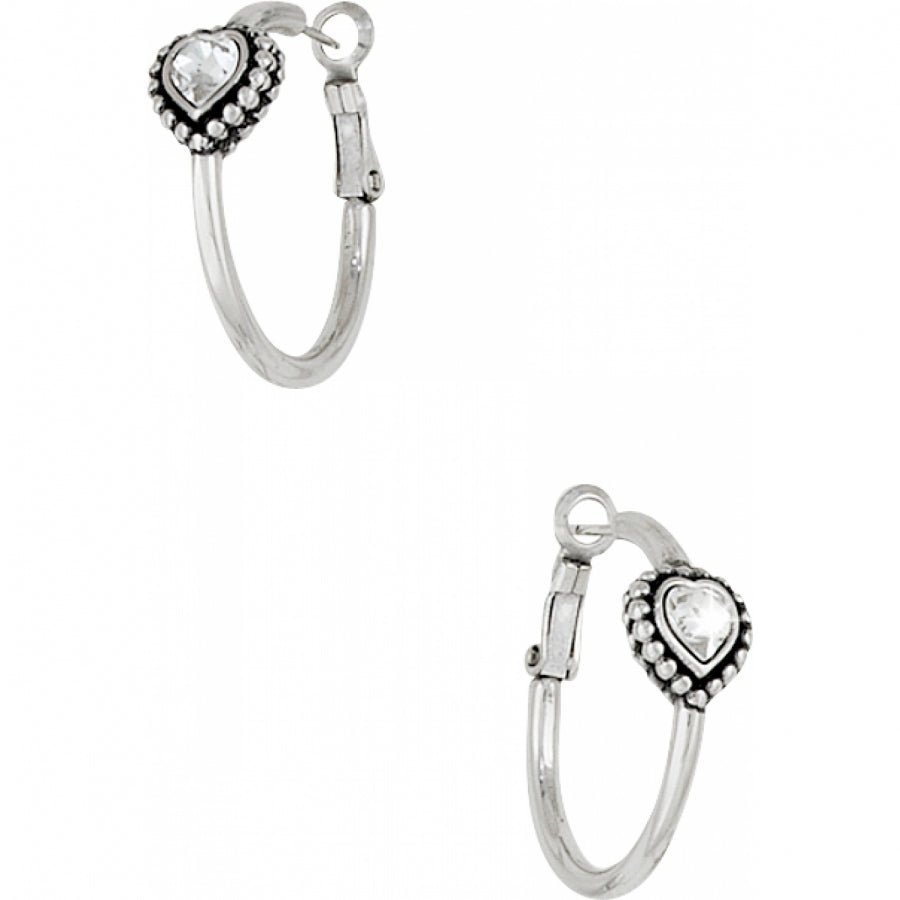 Brighton Shimmer Heart Small Hoop Earrings - Juli's Wearable Art