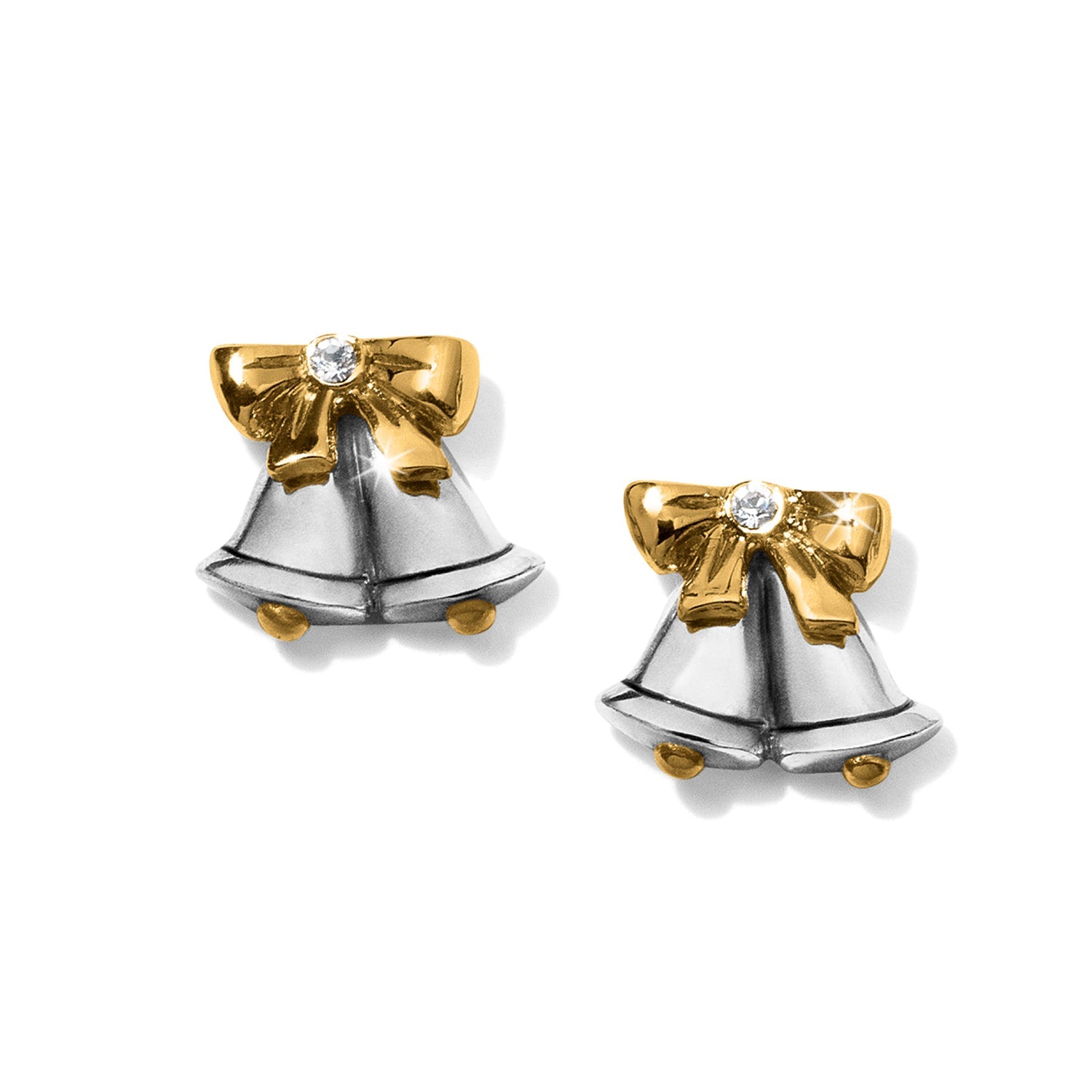 Brighton Silver Bells Mini Post Earrings - Juli's Wearable Art