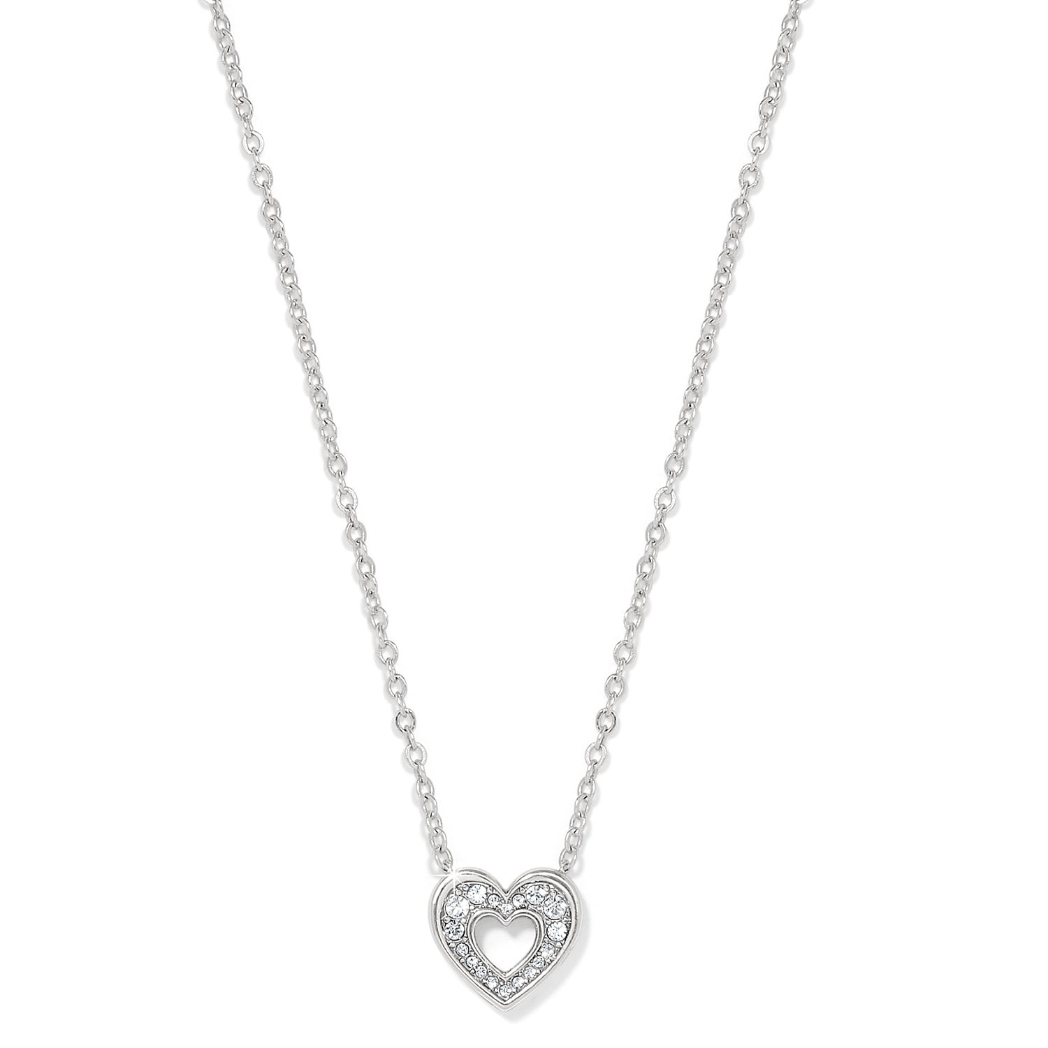 Brighton Silver Enchanting Heart Necklace - Juli's Wearable Art