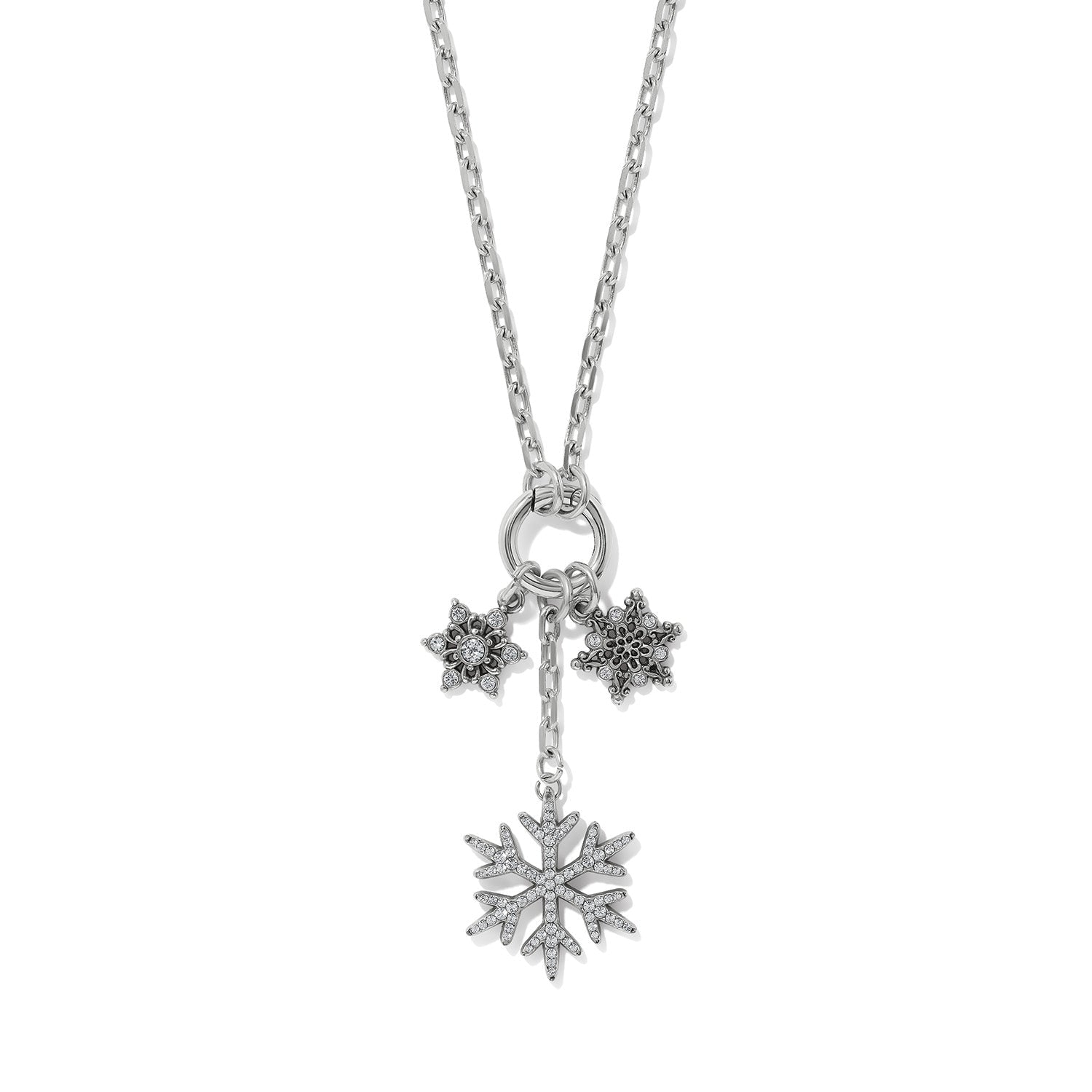 Brighton Snowflake Charm Ring Necklace