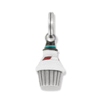Brighton Snowman Cupcake Charm - Juli's Wearable Art