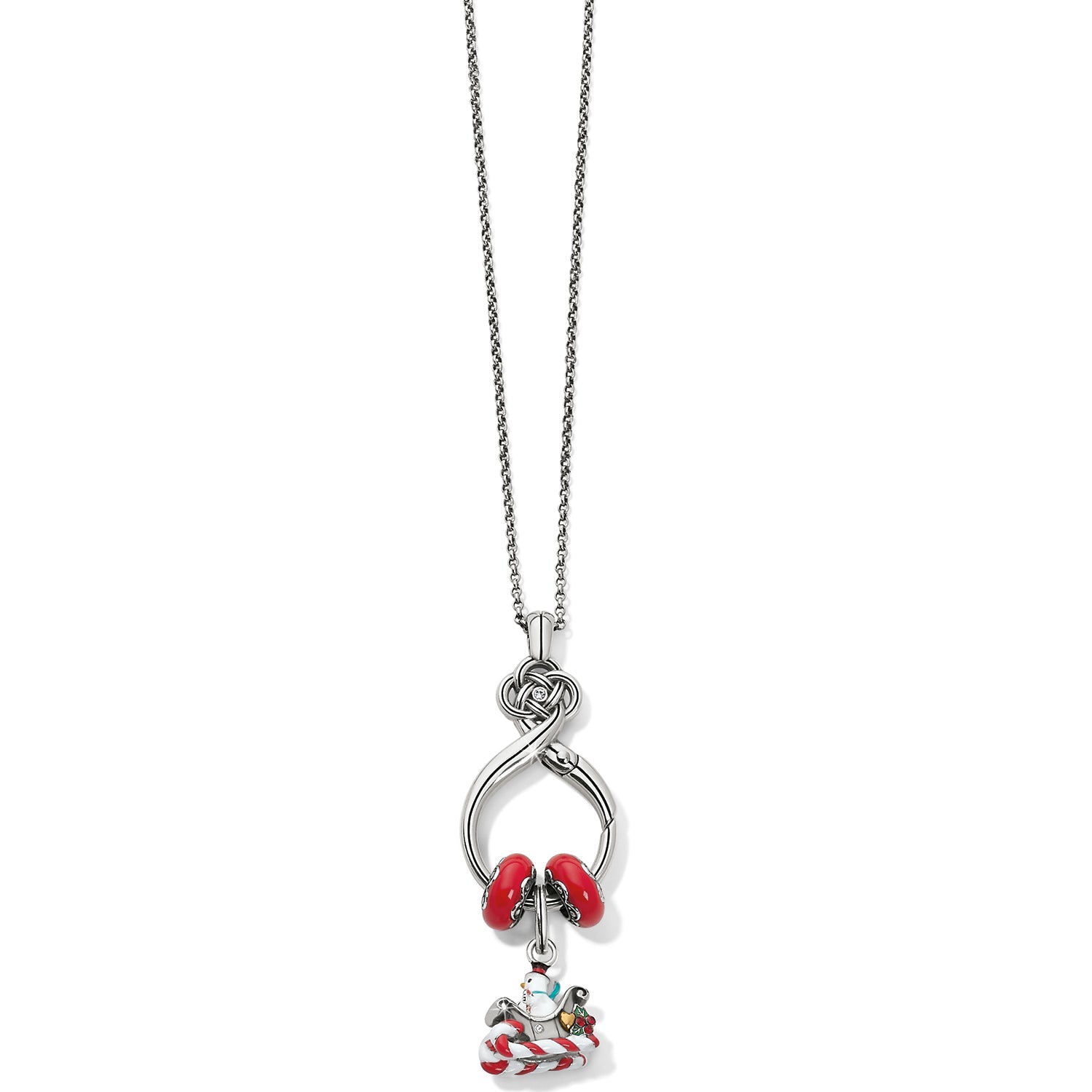 Brighton Snowman Sleigh Charm - Juli's Wearable Art