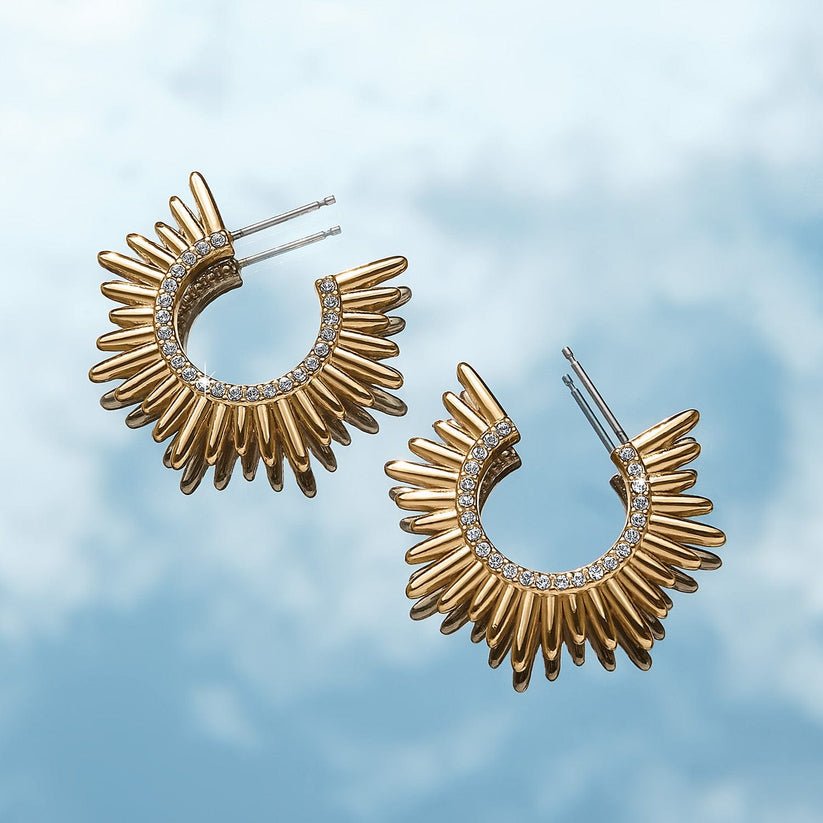 Brighton Solara Gold Hoop Earrings - Juli's Wearable Art