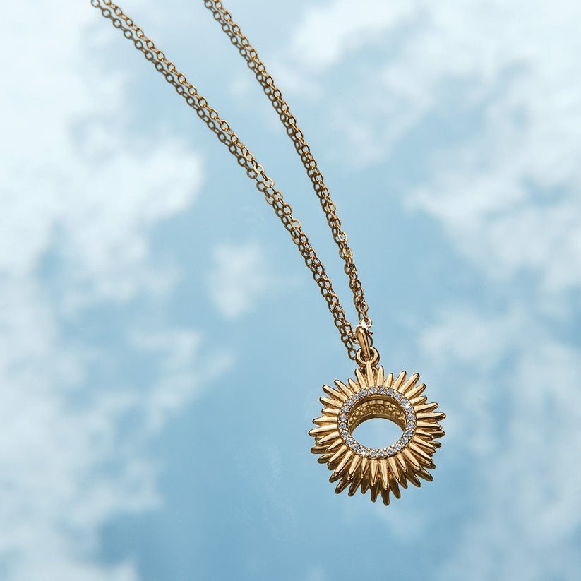 Brighton Solara Petite Gold Sun Necklace - Juli's Wearable Art