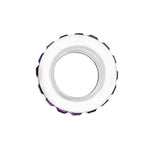 Brighton Spectrum Crystal Bead | Silver & Amethyst Purple - Juli's Wearable Art