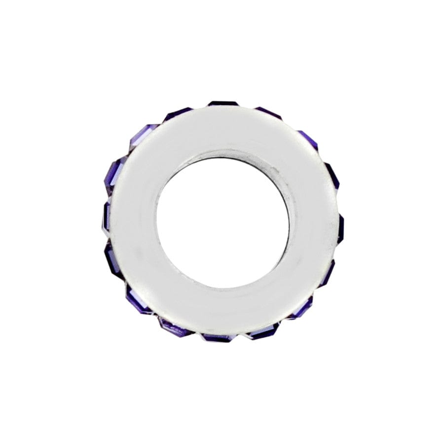 Brighton Spectrum Crystal Bead | Silver & Purple - Juli's Wearable Art