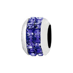 Brighton Spectrum Crystal Bead | Silver & Purple - Juli's Wearable Art