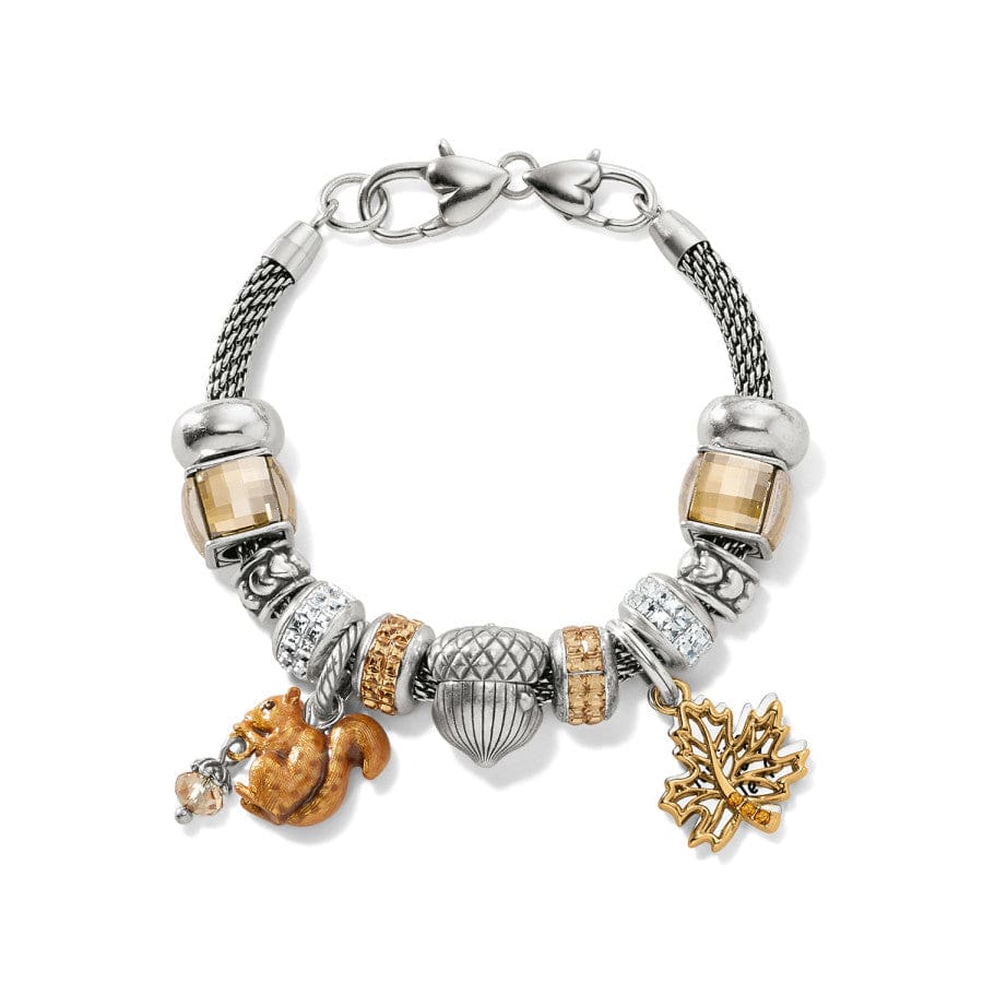 Brighton Squirrel Charm – Enamel with Beaded Acorn - Juli's Wearable Art