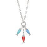 Brighton Sun & Sea Fish Trio Charm Necklace - Juli's Wearable Art