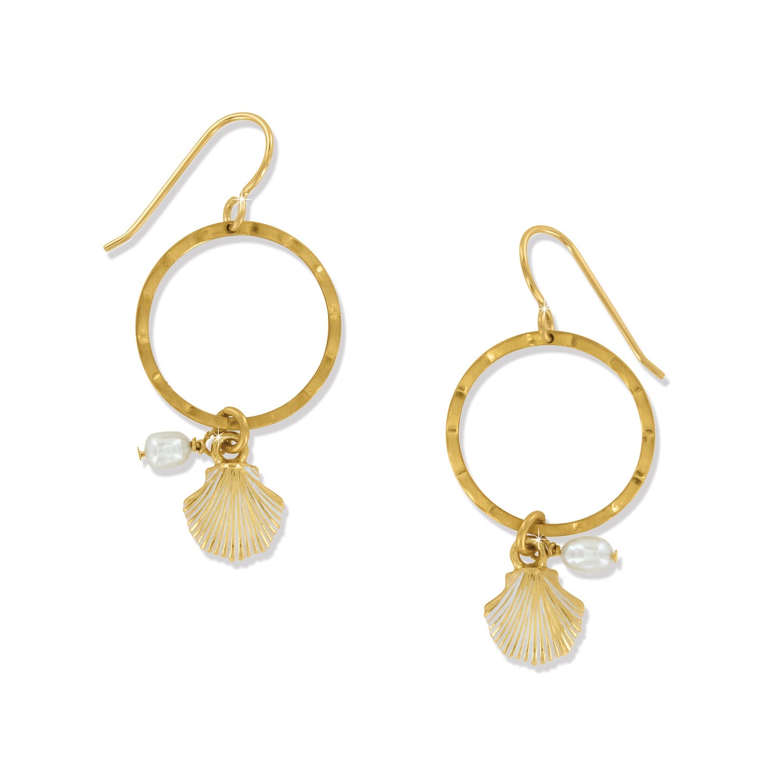 Brighton Sunset Cove Pearl French Wire Earrings - Juli's Wearable Art