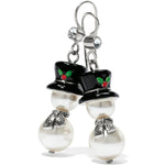 Brighton Tinsel Town Snowman French Wire Earrings - Juli's Wearable Art