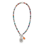 Brighton Token Charm Mix Gemstone Necklace - Juli's Wearable Art