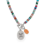 Brighton Token Charm Mix Gemstone Necklace - Juli's Wearable Art