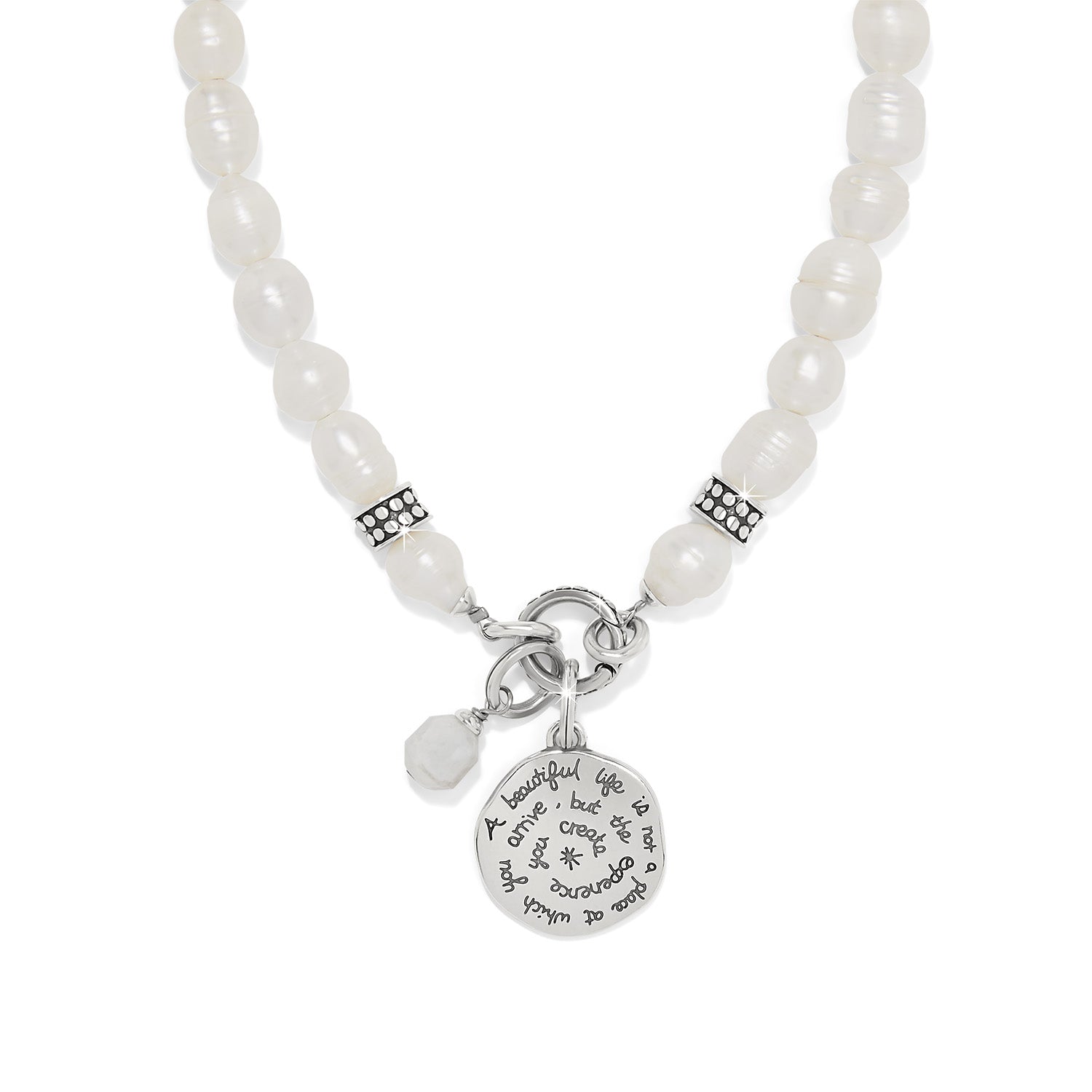 Brighton Token Charm Pearl Necklace - Juli's Wearable Art