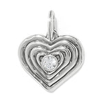 Brighton Token Kosmos Heart Amulet | Silver - Juli's Wearable Art